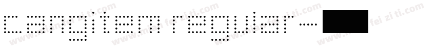 cangitem regular字体转换